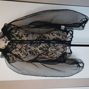 Black Sheer Mesh Jacket